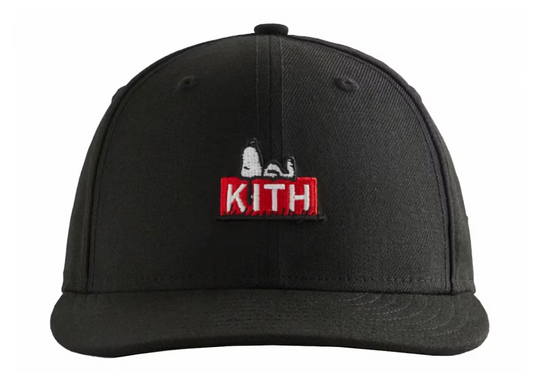 Kith x Peanuts 59Fifty Low Profile Fitted Black Size 7 5/8 BRAND NEW