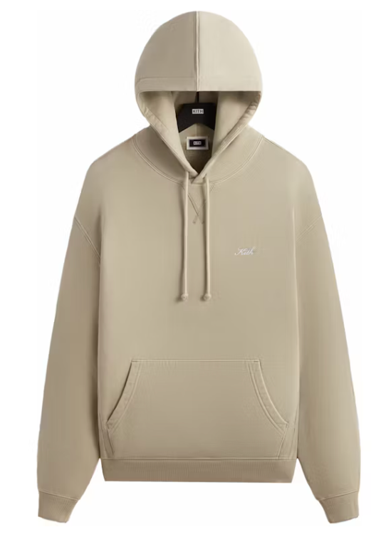 KITH Men's Williams III Pullover Hoodie - Oxide Beige - Size Small Mens BRAND NEW