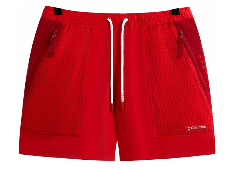 Kith x Columbia Wind Short Red Velvet Size Large BRAND NEW