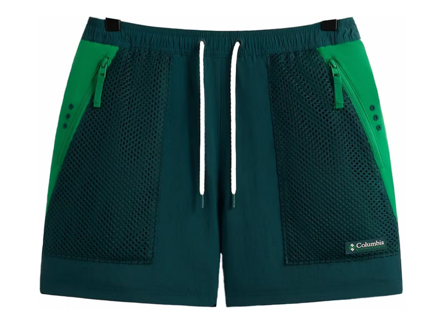 Kith x Columbia Wind Short Midnight Teal Size Large BRAND NEW