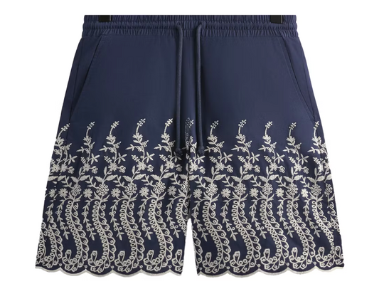 Kith Floral Eyelet Lewis Short Gulf Size Medium Mens BRAND NEW