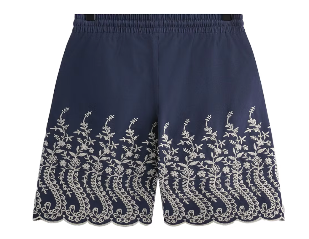 Kith Floral Eyelet Lewis Short Gulf Size XXL Mens BRAND NEW