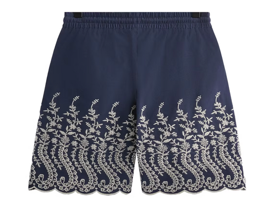 Kith Floral Eyelet Lewis Short Gulf Size Medium Mens BRAND NEW