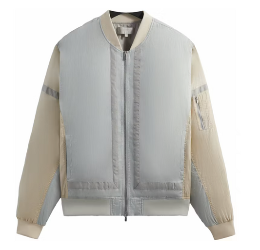 Kith Authentic Washed Silas Bomber Jacket Powder Size Large Mens BRAND NEW