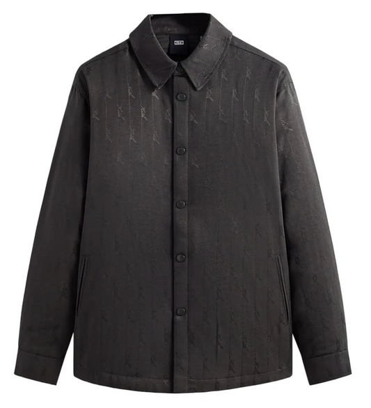 Kith Jacquard Faille Sutton Quilted Shirt Jacket 'Somber' Size Small Mens BRAND NEW