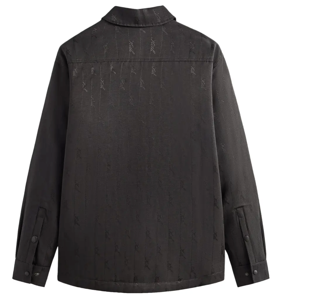 Kith Jacquard Faille Sutton Quilted Shirt Jacket 'Somber' Size Small Mens BRAND NEW