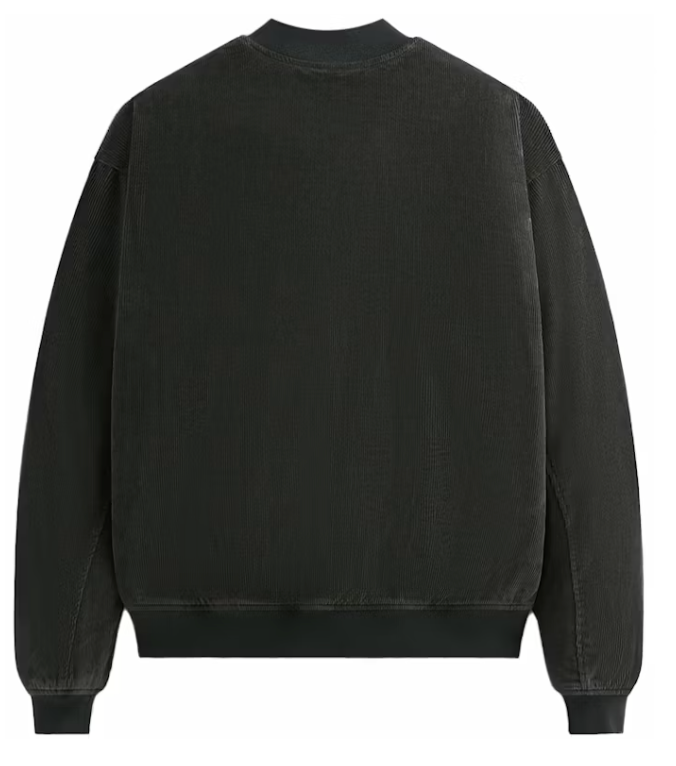 Kith Washed Corduroy Avery Bomber Jacket - Dark Grey - Size Small Mens BRAND NEW