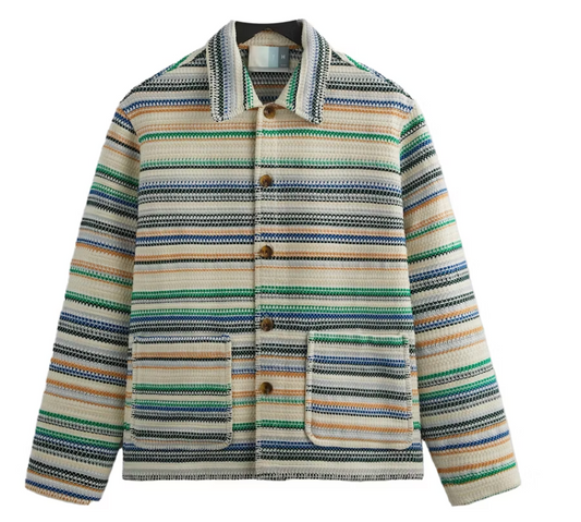 Kith Woven Stripe Coaches Jacket -  Current - Size Small Mens BRAND NEW