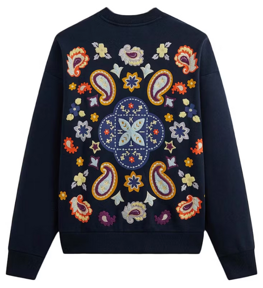 Kith Paisley Nelson Crewneck Nocturnal (SS24) Size Small Mens BRAND NEW