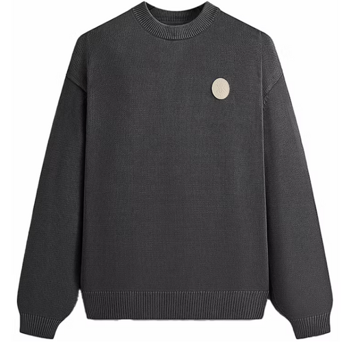 Kith Garment Dyed Lewis Sweater Battleship Grey (FW24) Size Small Mens BRAND NEW