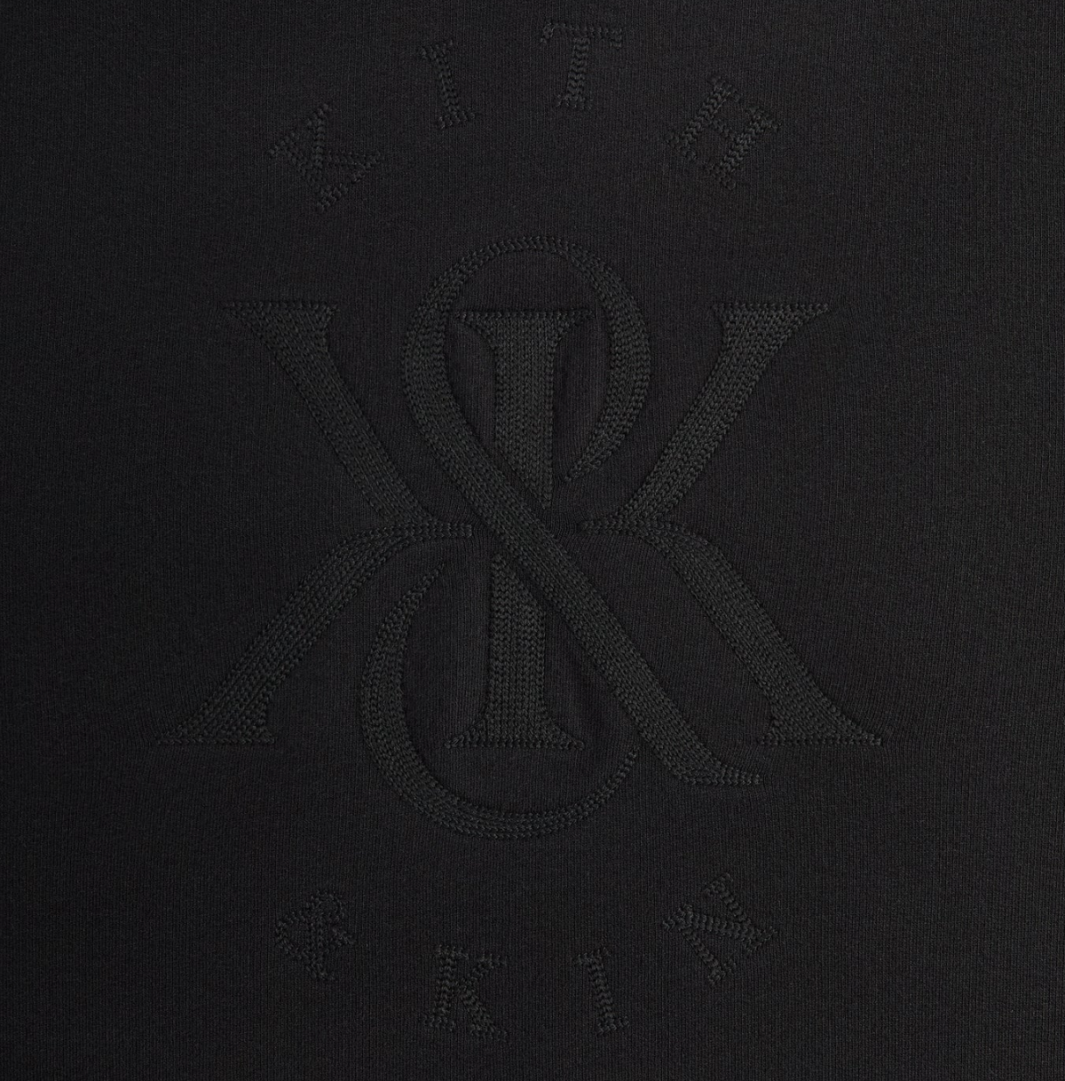 Kith Vale Raglan Crewneck Black (SS25) Size Small Mens BRAND NEW