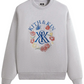 KITH Men's K&K Monogram Nelson Crewneck Light Heather Grey - Small BRAND NEW