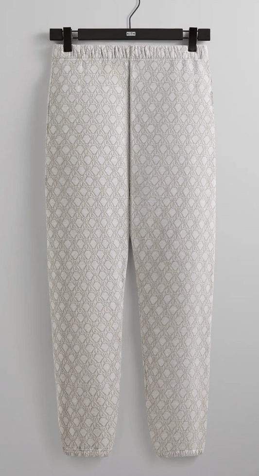 KITH Men's Bonded Fleece Nelson Sweatpants - Light Heather Grey - Size Small BRAND NEW