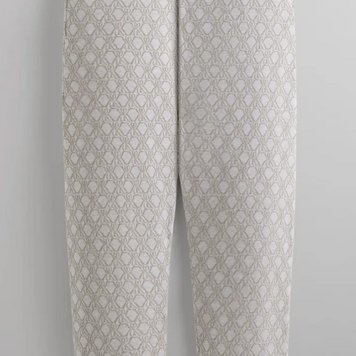 KITH Men's Bonded Fleece Nelson Sweatpants Light Heather Grey Size Medium