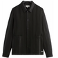 Kith Ladder Lace Boxy Collared Overshirt Black Size Small Mens BRAND NEW