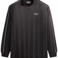 Kith Pinstripe Tricot Panelled Tap In Polo Carbon Size Medium Mens BRAND NEW