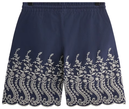 KITH Men's Floral Eyelet Lewis Short - Gulf - Size Medium