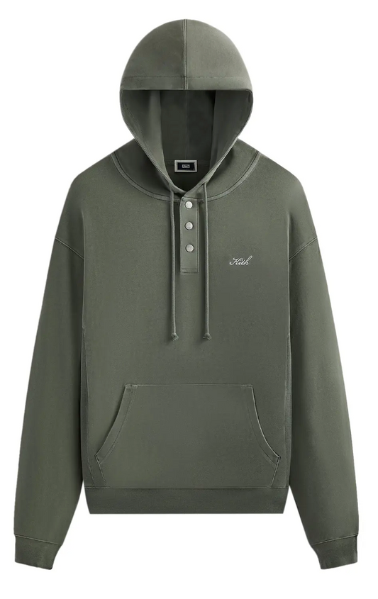 Kith Crystal Wash Interlock Williams IV Hoodie Island Size Medium BRAND NEW