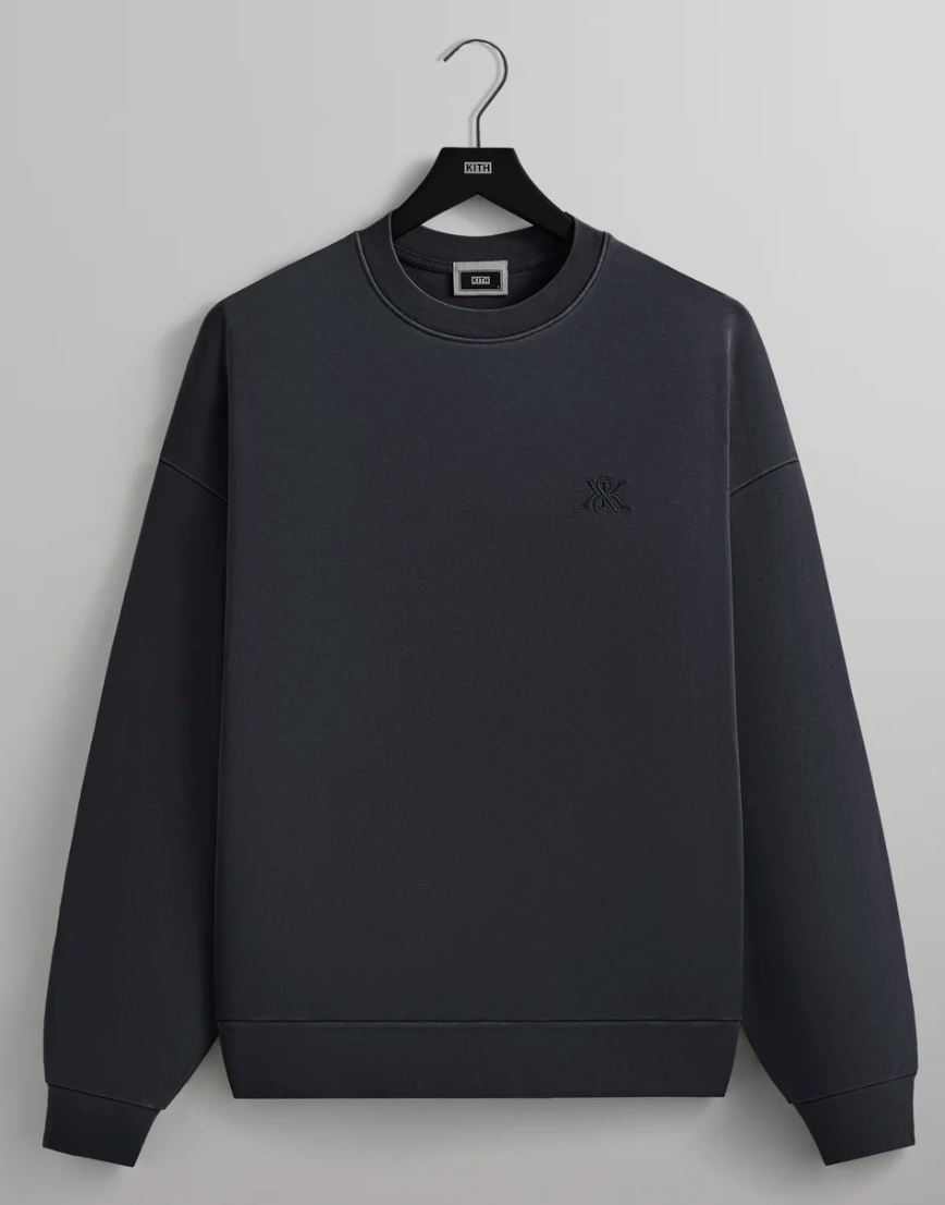 KITH Men's Compact Knit Nelson Crewneck Sweater - Captain - Size Medium