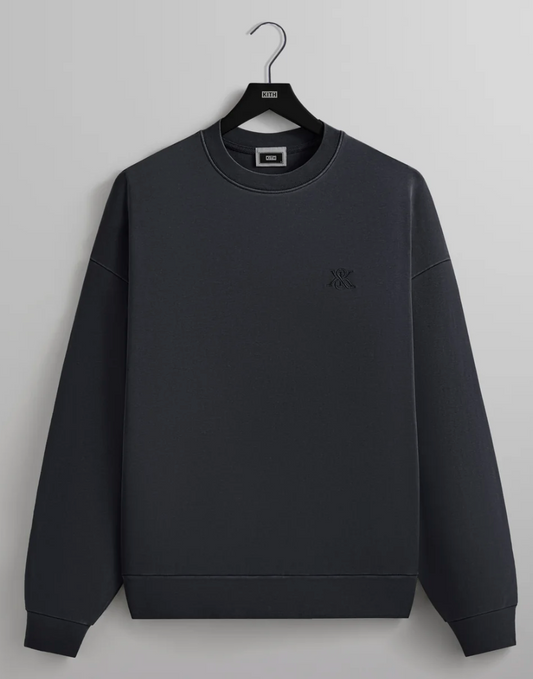 KITH Men's Compact Knit Nelson Crewneck Sweater - Captain - Size Medium