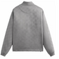 Kith Double Knit Davis Quarter Zip Pullover Concrete Size Medium Mens