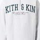 Kith Authentic Osborn Quarter Zip Pullover Light Grey/Green Size Medium Mens BRAND NEW