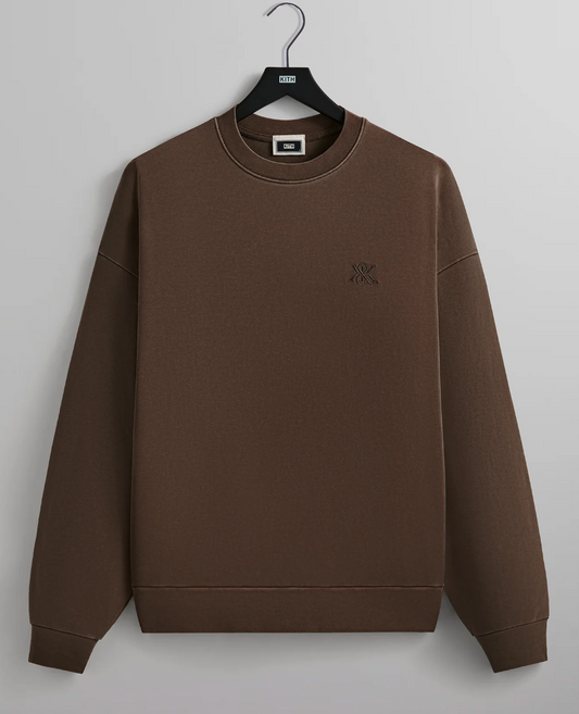 KITH Men's Compact Knit Nelson Crewneck Sweater - Kindling - Size Large