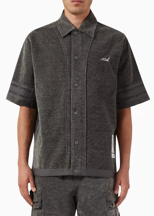 KITH Men's Chenille Woodpoint Shirt - Somber Grey - Size Large