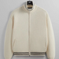 KITH Men's Wyona Full Zip Varsity Sweater - Beige - Size XL Brand New