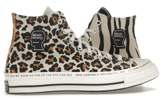 Converse X Brain Dead Men's Chuck All Star 70 High 'Multi-Print' Sneakers Size 11M