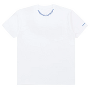 Chrome Hearts Blue Neck Logo White S/S T-Shirt - Men's Large