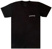 Chrome Hearts Black Scroll Logo Pocket S/S T-Shirt - Size XL
