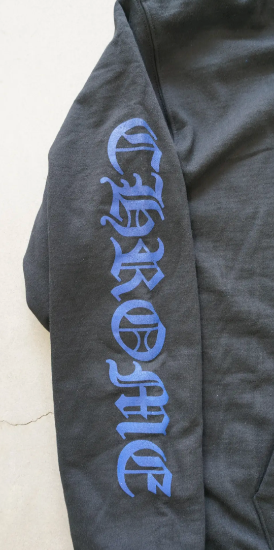 Chrome Hearts Thermal Blue Letter Full Zip Up Black Size Medium Mens