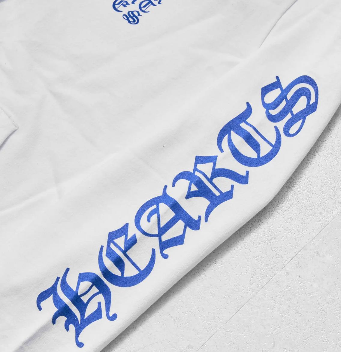 Chrome Hearts Thermal Blue Letter Full Zip Up White Size Small Mens