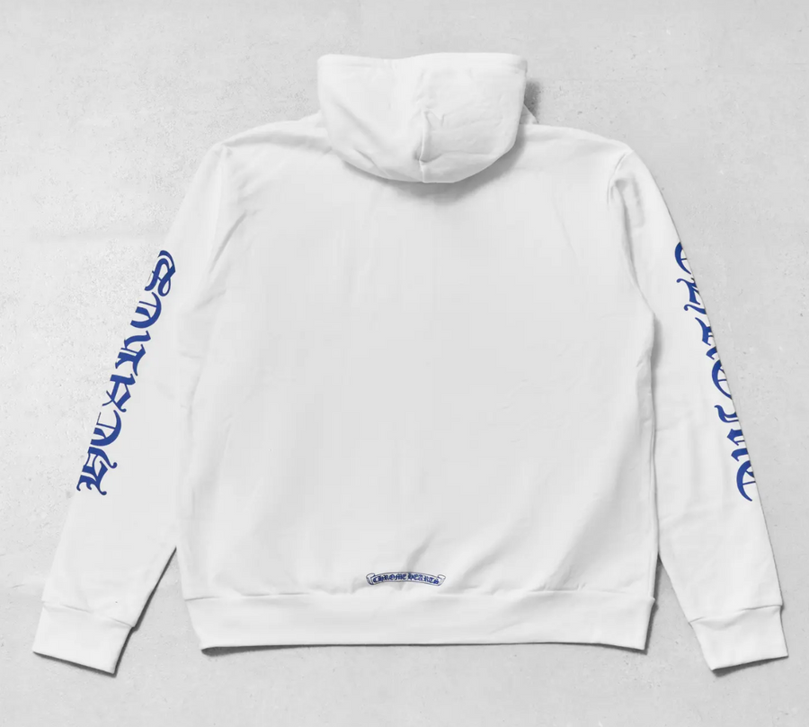 Chrome Hearts Thermal Blue Letter Full Zip Up White Size Small Mens
