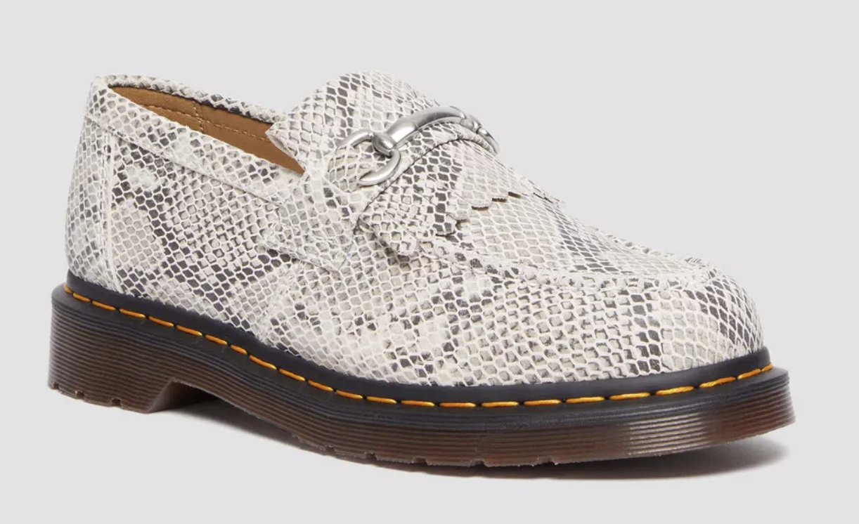 Dr. Marten's Adrian Snaffle Python Sand/Black Suede - Size 8M