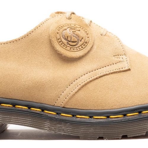 Dr. Marten's 1461 Almond Beige Buck Suede Shoes - Size 8M