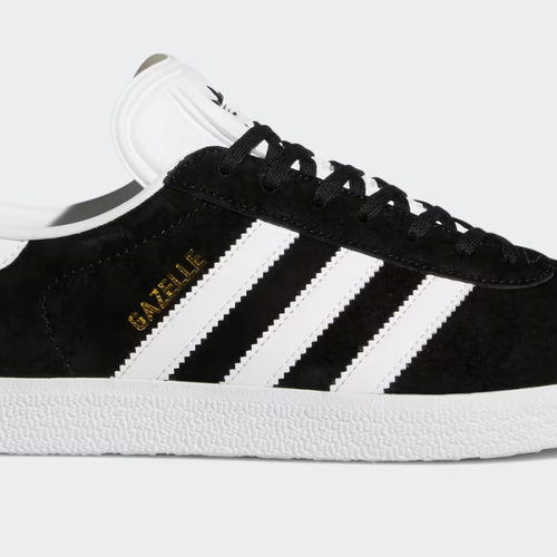Adidas Gazelle Core Black & Cloud White Sneakers - Size 10.5M