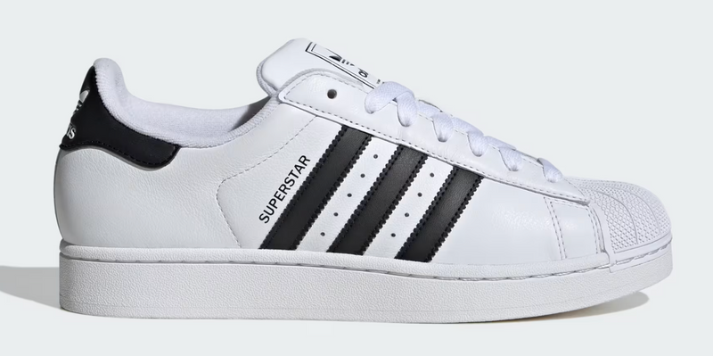 Adidas Originals Superstar 82 Cloud White & Black Sneakers - Size 6M