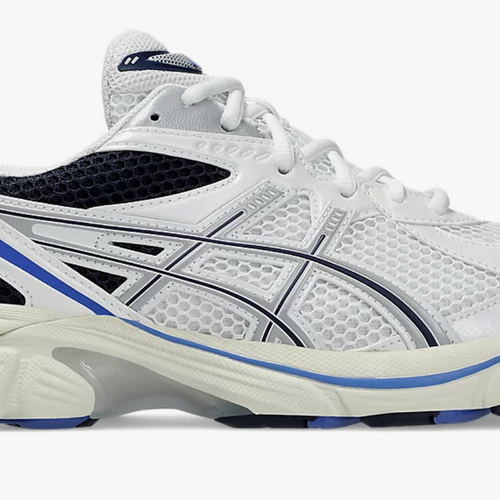 Asics GT-2160 Piedmont Grey/White/Blue Sneakers - Size 4M