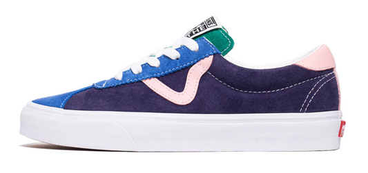 Vans UA 'Retro Court' Sport Low-Top Shoes Blue/Pink - Size 8.5M
