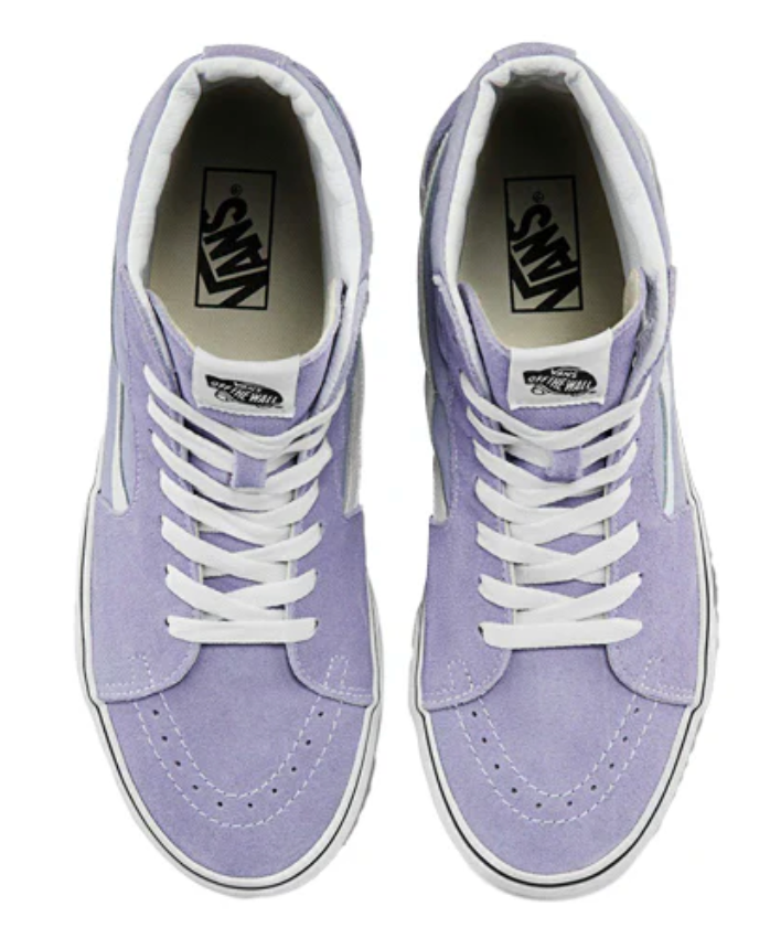 Vans SK8-Hi High Top Light Purple Sneakers - Size 11M