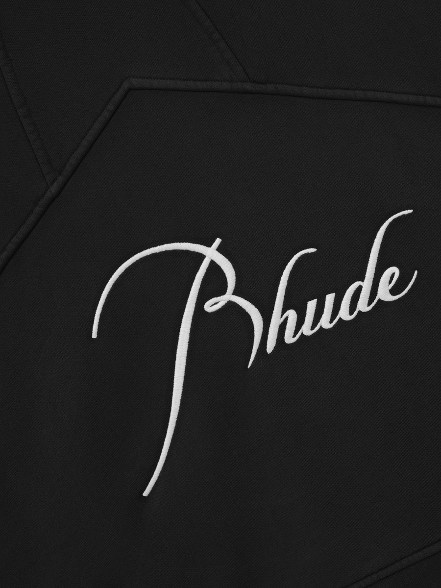 RHUDE Authentic Embroidered Crewneck Sweater-Vintage Black- Size XL MSRP:$680.00