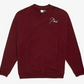 RHUDE Authentic Embroidered Crewneck Sweater-Burgundy-Size XXL Mens MSRP:$680.00