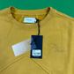 RHUDE Authentic Embroidered Crewneck Sweater-Mustard Yellow-Size Medium Mens MSRP:$680.00