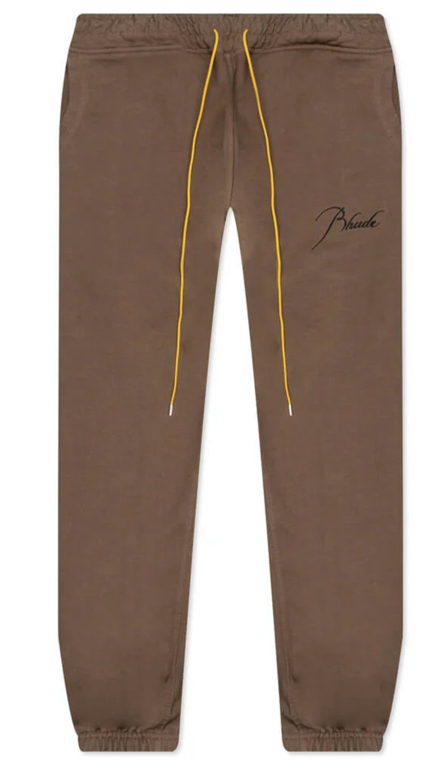 RHUDE Authentic Men's Brown Heavyweight Embroidered Logo Sweatpants SM MSRP: $765