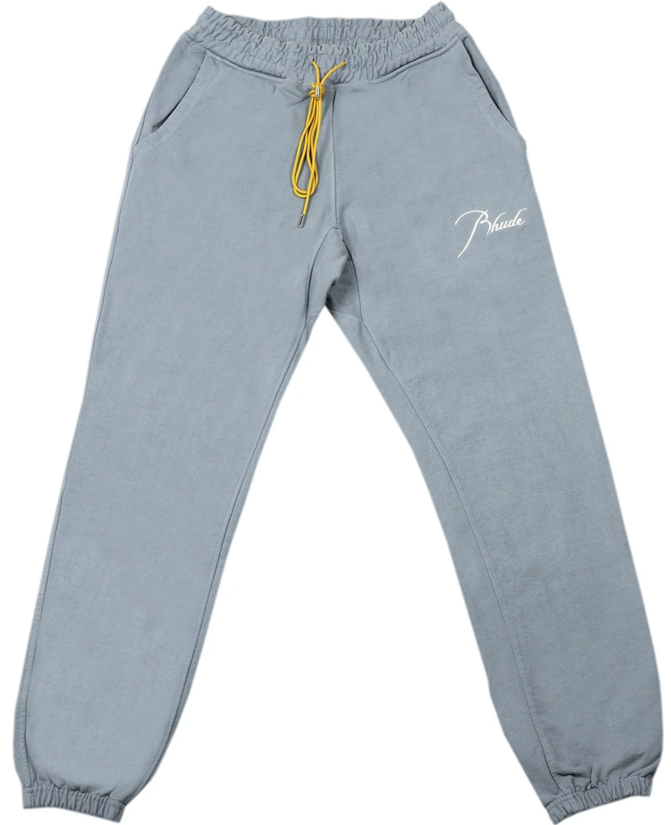 RHUDE Authentic Men's Sky Blue Heavyweight Embroidered Logo Sweatpants XL MSRP: $765