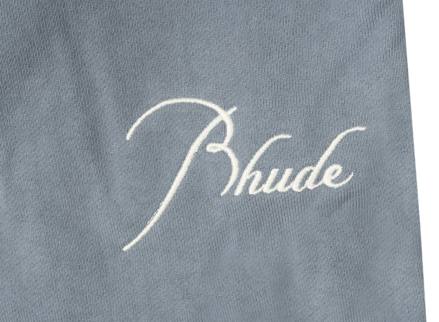 RHUDE Authentic Men's Sky Blue Heavyweight Embroidered Logo Sweatpants XL MSRP: $765