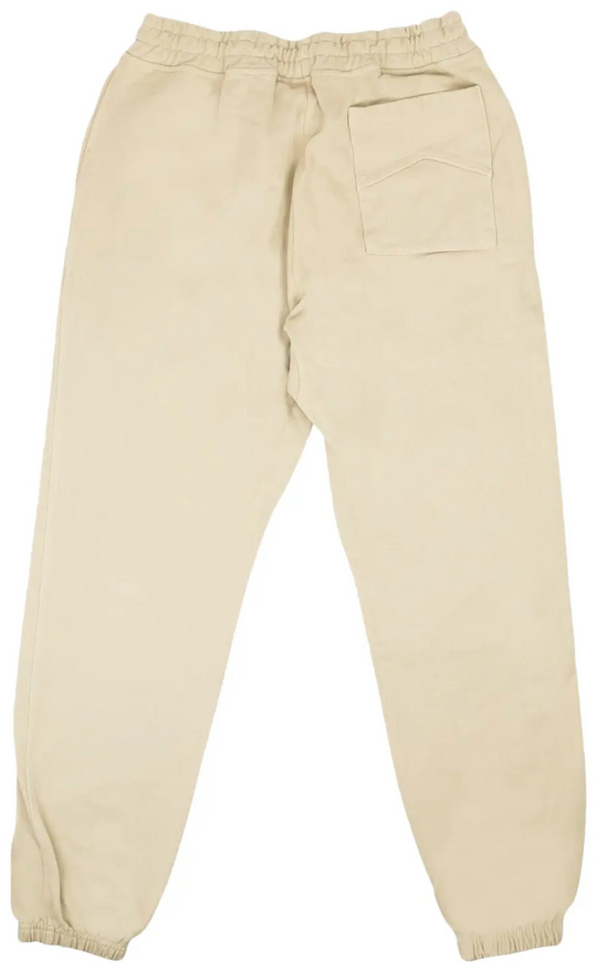 RHUDE Authentic Men's Heavyweight Embroidered Logo Sweatpants in Bone MD MSRP: $765