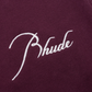 RHUDE Authentic Men's Heavyweight Embroidered Logo Sweatpants Burgundy MD MSRP: $765.00